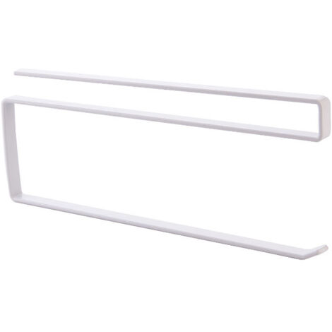 Distributeur de serviettes en papier sans perçage sous le porte-rouleau de papier pour cuisine, salle de bain (2 pièces)
