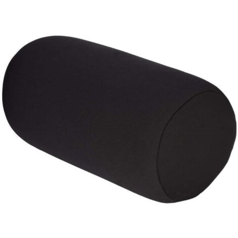 Micro Mini Rouleau Oreiller Voiture Canapé Coussin Bureau Voyage Oreiller 29x16cm (Couleur : Noir) (1/5)