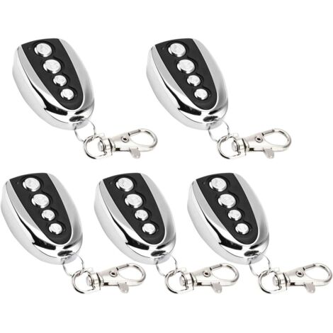 [JAMAIS UTILISÉ]Lot de 5/10 ouvre-porte de garage électrique à télécommande, 433 MHz pour clonage de portail, de garage, de clonage électrique universel (5 pièces) (1/5)