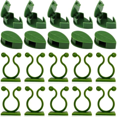 Plantes Grimpantes Clips 100 PièCes, Fixation Vigne Clip Autocollante Clips, De Plante Support Pour Plantes Grimpantes Pour Jardin Clip, Mural Le Support De Plante De Jardin (1/5)