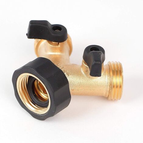 Répartiteur en Y 2 voies pour Zulaufschläuche, 3/4", pour connecter 2 appareils (1/5)