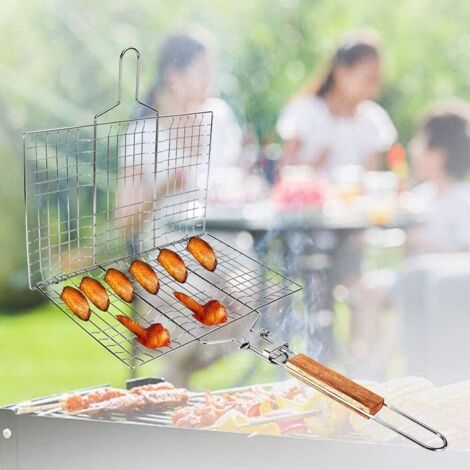 Kit Barbecue En Bois 34 Pièces Pour Enfants – Viande, Légumes, Poisson, Guimauve – Jeu D’imitation Réaliste – Motricité Et Créativité