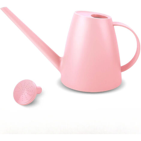 Arrosoir pour plantes d'intérieur, petits arrosoirs pour plantes d'intérieur, jardin, fleurs, arrosoir à long bec pour plantes d'extérieur 1,8 l,Couleur rose