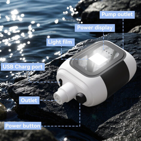 Douche Camping Portable Avec Pompe 5200mAh – 90 Min, 3 Débits, Tuyau 2m, Pour Animaux/jardin