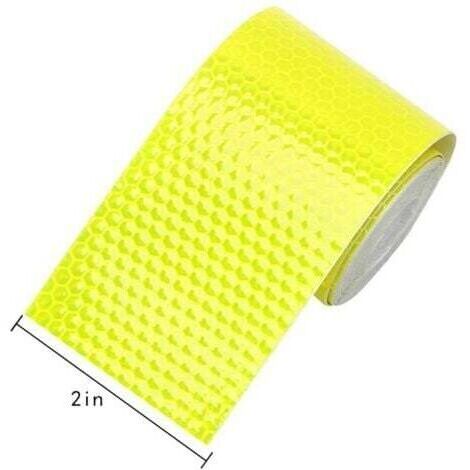 Ruban Adhésif Réfléchissant Jaune – Classe 2 – 50mm De Large – Marque StickersLab (Neuf)