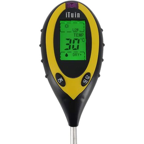 Testeur Humidité Et Température Sol Sans Fil – Sonde Acier Inox IP67 – Connexion Zigbee, Appli Tuya – Pour Plantes Intérieur/extérieur
