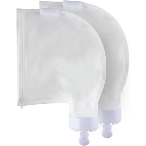 Lot de 2 sacs adaptables pour robot nettoyeur de piscine Polaris 280 480, sac filtrant en nylon renforcé avec fermeture éclair K13. (1/5)