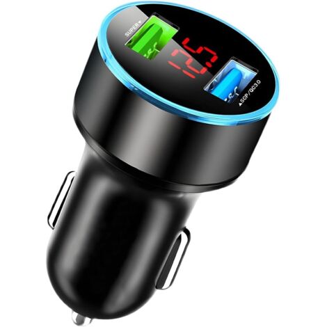 Chargeur USB C voiture : allume-cigare USB charge rapide