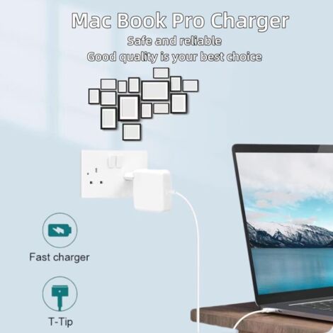 Alimentatore Caricabatterie MagSafe 1 45W Per MacBook Air 11 E 13 Pollici - Modello A1374, Compatibile Apple