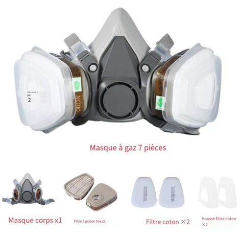 Demi masque Avec Filtre R utilisable Respirateur Professionnel Ensemble demi-masque-avec-filtre-r-utilisable-respirateur-professionnel-ensemble