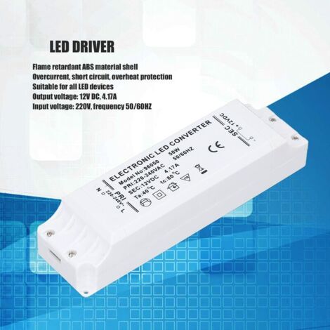 Alimentation LED Driver 12V 3W-50W Compact - Transformateur électronique, Classe A