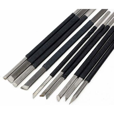 Lot 8 Outils Sculpture Cire Acier Inoxydable VEINARDYL - Kit Cuillère Gratter Modélisme