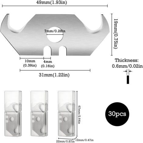 Hameçons Triples Decoy Y-S21 BT – Lame D’aigus Taille 6 (pack De 2) – Silver