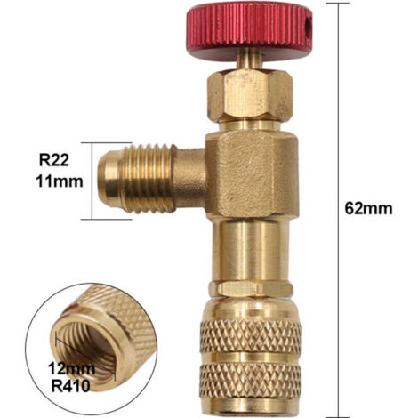 R410a R22 outil de réigération adaptateur de soupape de