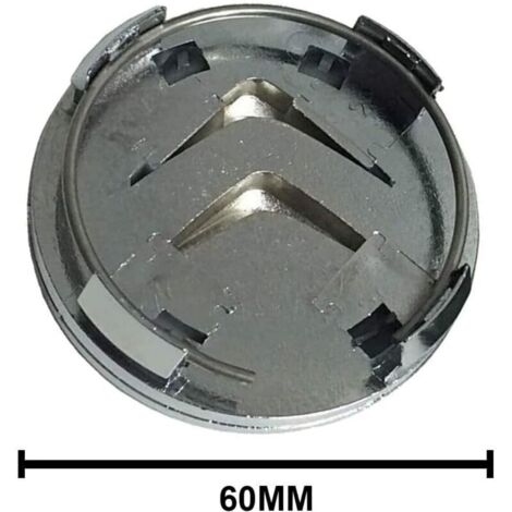 Cache De Roue 4 pièces Cache Moyeux pour Citroën 60mm C1 C2 C3 C4 C5 Cache Moyeu ABS ...