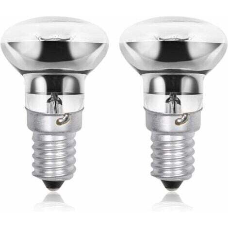 Lampe à lave R39 E14 40 W, petite vis Edison SES Spot réflecteur ampoules à lave, blanc chaud 2800 K à économie d'énergie R39 ampoules à intensité variable (lot de 2) (1/4)