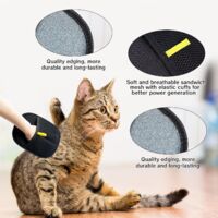 YYUEZHI 3 Pièces Gants De Toilettage Pour Animaux, Gant Anti Poil Chat, Brosse Pour Poil De Chien, Double Face, Réutilisables, Pour Pet, Meubles, Vêtements, Tapis (24 X 16 Cm