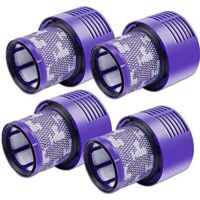 Lot de 4 filtres V10 pour aspirateur Dyson, lot de 4 filtres de rechange pour aspirateur Dyson V10, V10 Absolute, V10 Animal, V10 Motorhead, SV12 pièce de rechange P/N 969082-01