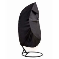 Housse De Fauteuil Suspendu - Housse pour Fauteuil Oeuf Suspendu en 210D étanche - UV Protect Et Poussière - Housse Fauteuil Oeuf Suspendu 190 X115cm, Noir