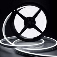 Ruban Led 10M, 12V 6000K Néon Blanc Bande LED Lumineuse, IP65 Etanche Silicone Découpable Flexible Néon Lumière pour Chambre, Cuisine, Décoration