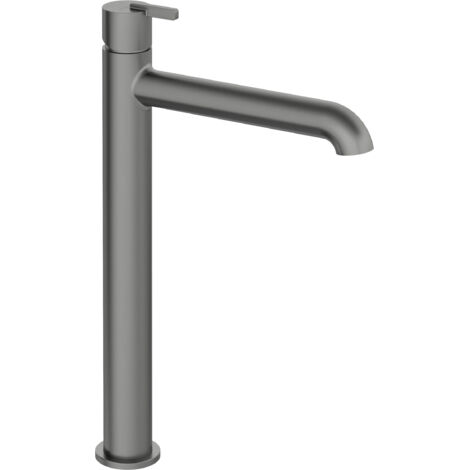 Deante  Robinet de lavabo Sila - Haut - Titane - Design minimaliste - Pratique et élégant (1/2)