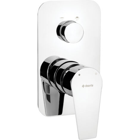 Deante Robinet de douche encastré - modèle Agawa - Chrome - Design moderne - Fonctionnalité ergonomique (1/2)