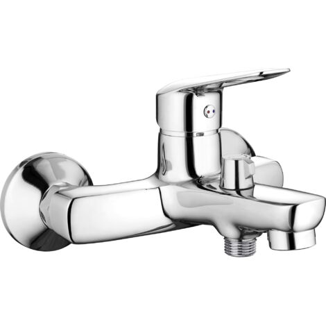 Deante Robinet de baignoire Boro - Chromé - Durable et élégant - Confort d'utilisation optimal (1/5)