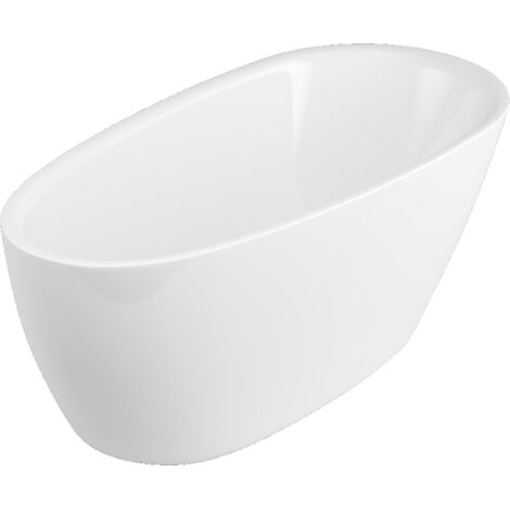 Excellent Baignoire Olia 2.0 - 160x75 cm - Blanc brillant - Élégante et moderne - Confort optimal (1/5)