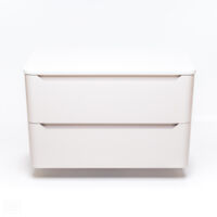 Meuble sous vasque simple 792x456x480mm – Panneau MDF 18mm – Résistant à l'humidité – Finition satinée – Tiroirs à fermeture douce