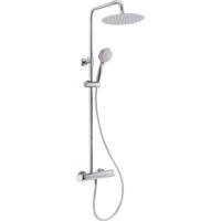 Deante Douche Pluie Arnika - Platine - Design Moderne - Économie d'Eau - Facile à Nettoyer