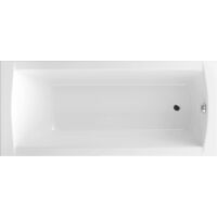 Excellent Baignoire Rectangulaire Aquaria - 160x70 cm - Blanc Brillant - Design Élégant et Confort Optimal