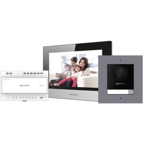 Hikvision Kit Videocitofono 2 Fili Wifi con APP Citofono Monofamiliare