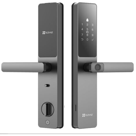 Serratura Intelligente Porta Blindata CS-DL05 7 in 1 Smart Lock Wifi Impronte Digitali Codici di Accesso Scheda di Prossimità Passcode Avvisi Istantanei, Resistente IP 65