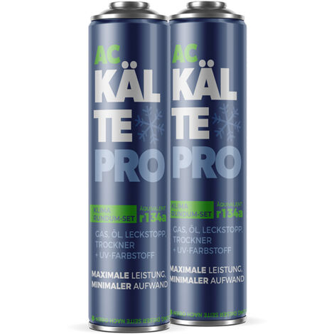 FROSTMEISTER  Kit Climatisation R134A - 2x 500 ml - Solution Complte - Efficace et Sécurisé