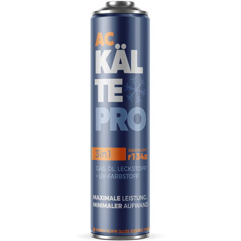 FROSTMEISTER  Gaz Climatisation 3w1 - 500 ml - R134A - Efficace et Pratique - Répare Fuites