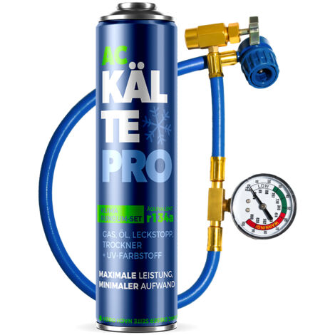 Kit Climatisation R134a – 500 ml – Kit Complet – Recharge Facile Domicile