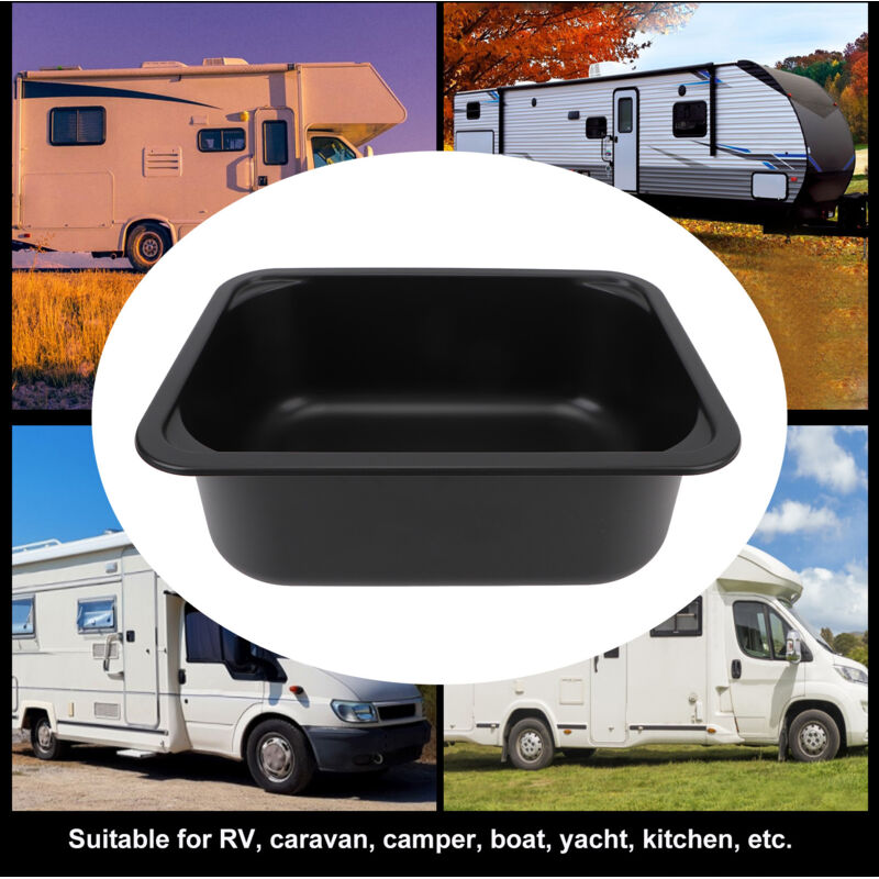 HOTIS Kleine Barspüle Aus Edelstahl – 45,7 X 45,7 Cm, Einzelbecken, Für Küche, Wohnmobil Oder Bar