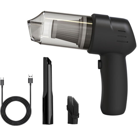 Eosnow Tragbarer Staubsauger mit 100 W, 9000 Pa, leistungsstarkem Motor, kabelloses Handreinigungsset für Auto/Zuhause/Büro, Schwarz (1/5)