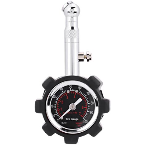 Eosnow Messgerätetester, rutschfestes 0–100 PSI Reifendruckmessgerät mit Kupferkopf, präzise Messung für Motorräder (1/5)