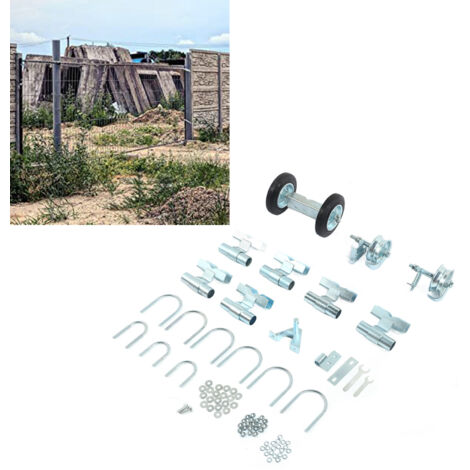Gate Rut Runner Eosnow Rolling Chain Link Gate Wheel Kit Yard Gate Wheel Rut Runner Set ...