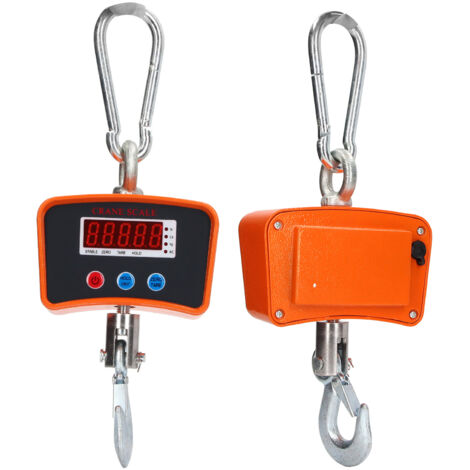 Digitale Kraanweegschaal 1500kg/3000lb met LED-display Aluminium Behuizing en Draadloze Afstandsbediening 20 Meter Oranje Digitale Kraanweegschaal 1500kg/3000lb met LED-display Aluminium Behuizing en Draadloze Afstandsbediening 20 Meter Oranje