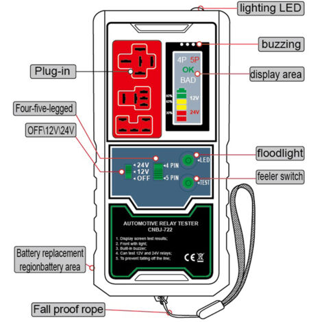 Tbest Automotive Elektronische Fouten Detector Auto Bobine Tester Tool