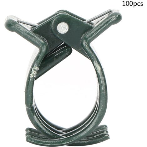 Eosnow 100pcs Gartenpflanze Clip Plastikpflanzen unterstützen die Befestigungsklammern für Orchideenblumenstiele (1/5)
