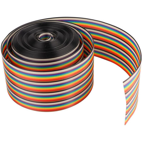 Farbiges Flachbandkabel Im Regenbogenlook – 2 Bis Produktbild-Vorschau 3