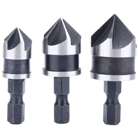 Produktbild von 3 Stück 1/4 Zoll Sechskantschaft Antrieb Schnellwechsel HSS