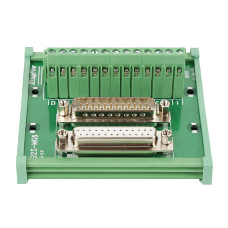 Eosnow DB25 D-Sub-Stecker- und Buchsenleiste, Breakout-Board, Anschlussplatine, DIN-Schienenmontage-Schnittstellenmodul (1/5)