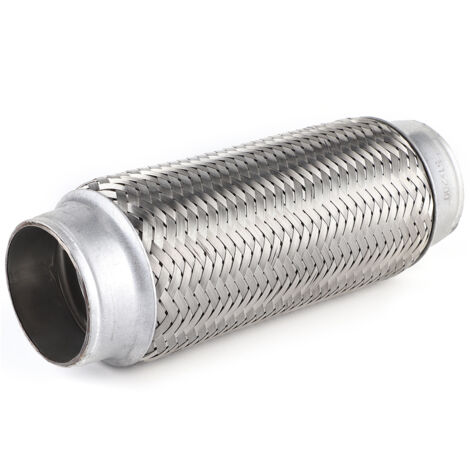 Eosnow Edelstahl-Auspuffrohr, flexibles Rohr, Flexi-Gelenk-Reparaturrohr, Autozubehör, 51 x 200 mm (1/5)