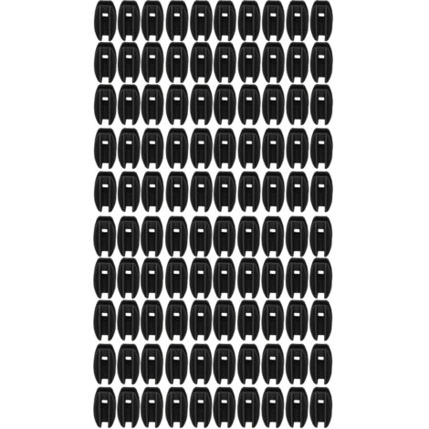 Eosnow 100 pcs Electric Zaun Isolator Wetterfestes ABS -Quadratrohr für Stahldraht schwarz (1/5)