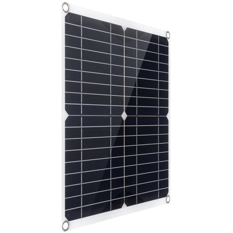 Eosnow Tragbares 300-W-Solarmodul-Kit aus flexiblem monokristallinem Silizium mit 40-A-Controller, Dual-USB-Ladeanschluss, DC5521-Batterieklemmenschnittstelle für 5-V-Mobiltelefone, Sportkameras, 12-V
