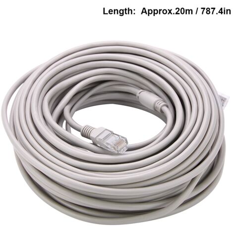 Eosnow 5m/10m/15m/20m RJ45+DC Ethernet CCTV -Kabel für IP -Kameras NVR -System 10Mbit/s100 Mbit/s (20 m) (1/5)